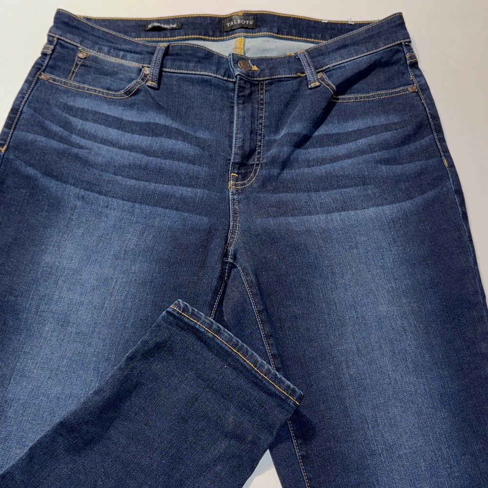 Talbots Dark Blue Slim Ankle Jeans 12